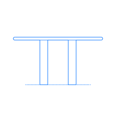 Furniture Dining Tables Smalto Table Stencil Svg Vector, Free Vectors File